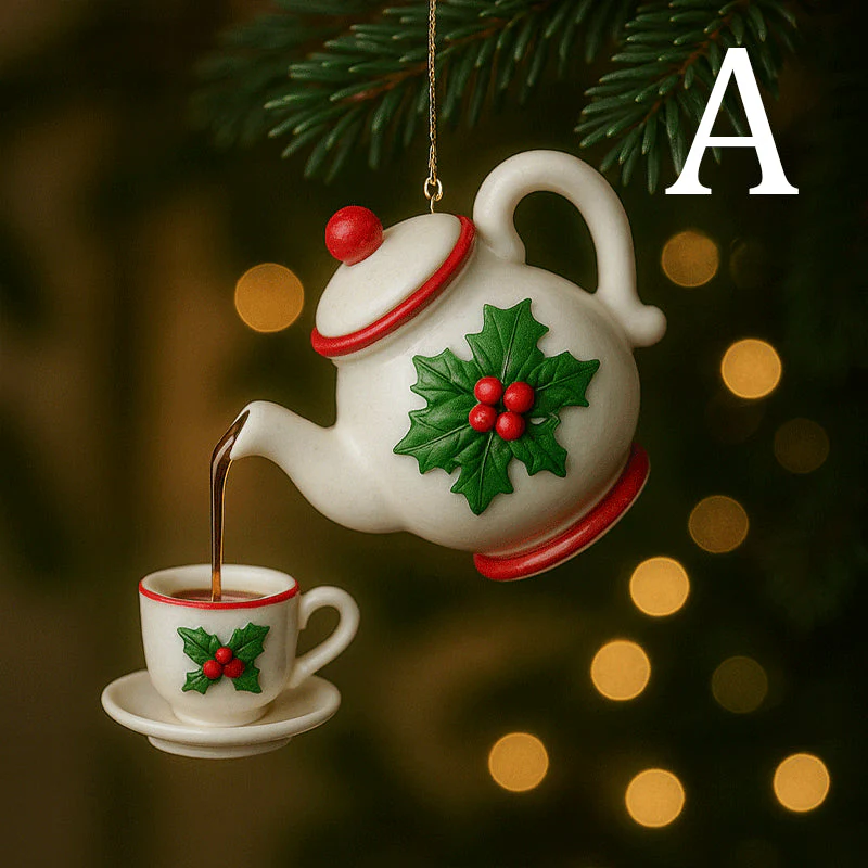 Christmas Teapot Ornament